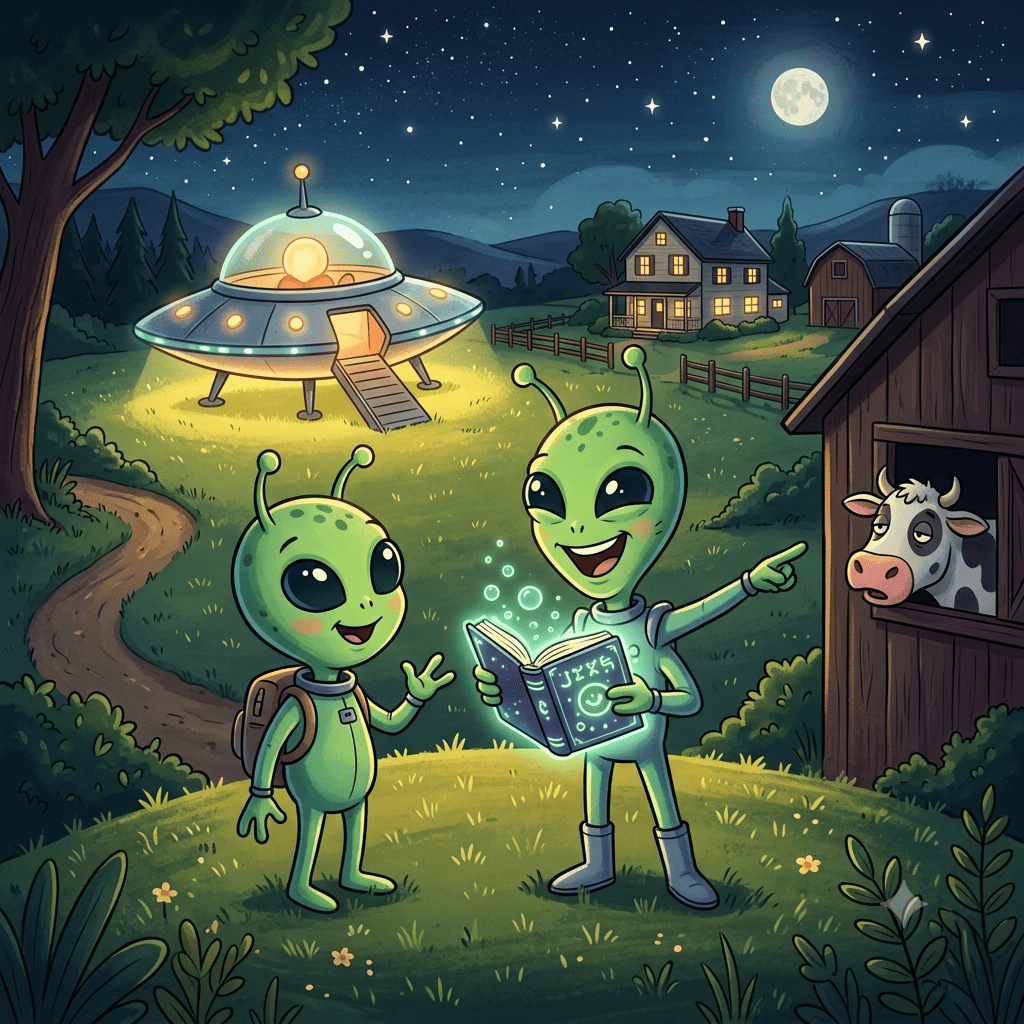 chistes de extraterrestres visitando la tierra